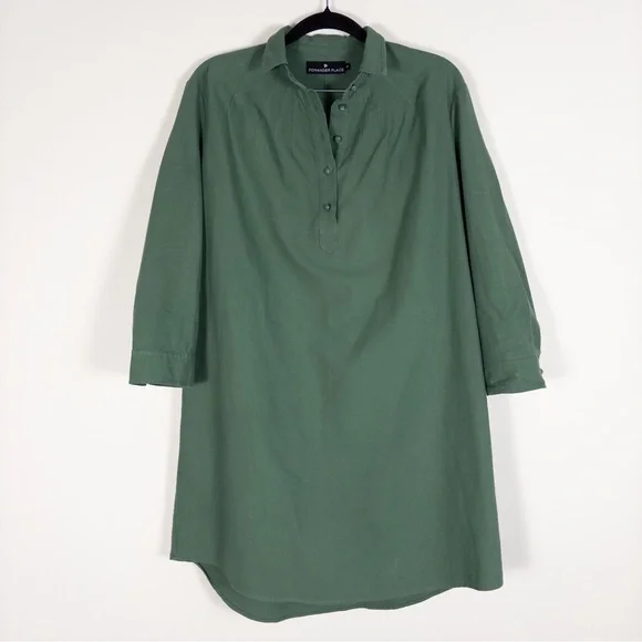 Tuckernuck Pomander Place Green Polly Mini Dress